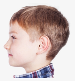 Profile Of Young Boy With Proportionate Features - Kid Face Side View