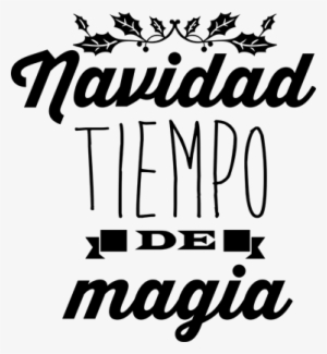 Vinilo Decorativo Navidad Tiempo Magia - Cafe Marita