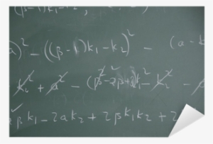 Advanced Physics Computations On A Chalkboard Sticker - Blackboard