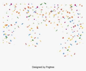 Colored Confetti Background, Colored Confetti, Background - Psd