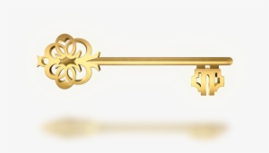 La Llave - Gold Key Transparent Background