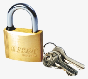 Candado Laton - Llaves Y Candados Png