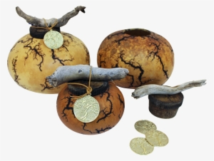Gourd Urn, Adult And Mini, And Bronze Memorial Medallion - Urn