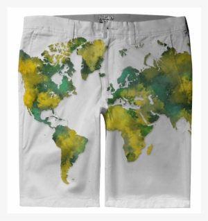 World Map Trouser Shorts $80 - World Map