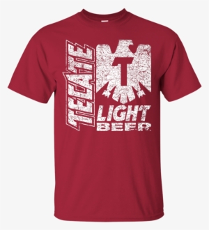 Tecate Beer Brand Logo Label T-shirt - Biker Girl T Shirt