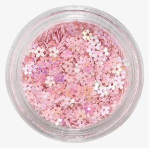 Pink Holo Flowers - Paillettes Pour Ongles - Pink Holo Flowers