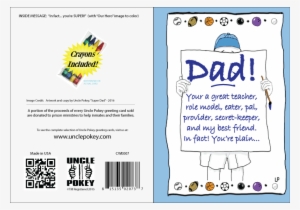 Color Super Dad By Uncle Pokey - Uncle Pokey Exclusive Card, Color Super Dad, Multicolor