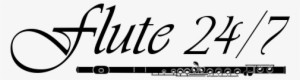 Flute 24/7 - Flute Marching Band Logo
