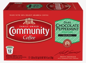 Dark Chocolate Peppermint Coffee Pods 12 Count Compatible - Count Dark Roast Coffee