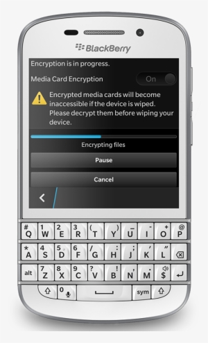 Mediacardencryption - Blackberry Q10 - 16 Gb - White - Unlocked