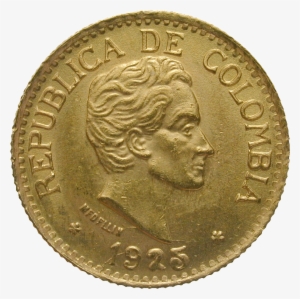 Republic Of Colombia, 5 Pesos 1925 - Roger Ii Sicily Coin
