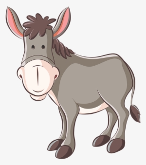 Donkey, Ass, Animation, Animal - Donkey Cartoon Png