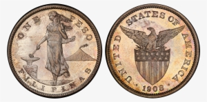 1908 Peso - 1904 Twenty Centavos