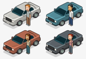 56 Cars N Chars - Car Isometric Pixel Art