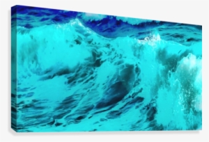 Abstract Wave Vii Canvas Print - Ocean