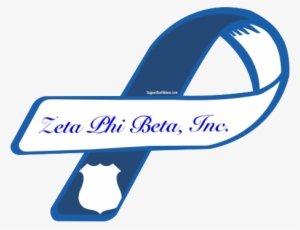Zeta Phi Beta, Inc - Rainbow Ribbon For Cancer