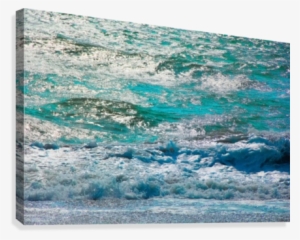 Blue Ocean Wave Texture Abstract Background Canvas - Ocean Abstract Background