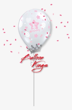 11in Latex First Birthday Girl - Birthday Girl Balloon Png