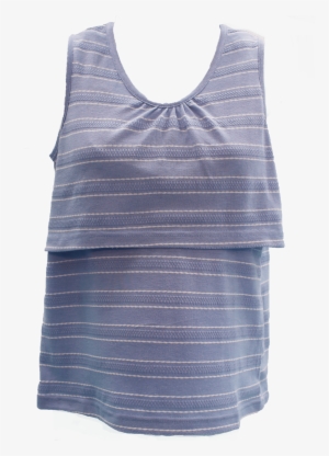 Sky Blue Nursing Top - Active Tank