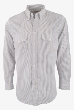 Tan And Blue Stripe Shirt - Long-sleeved T-shirt