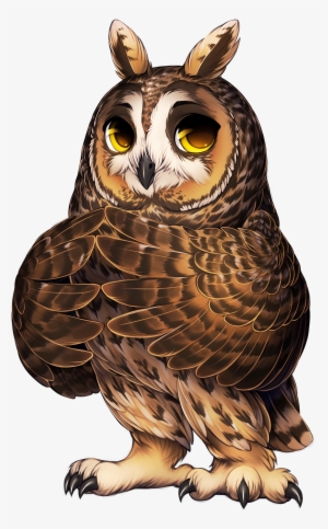 Owl Long Eared - Long Eared Owl Cartoon