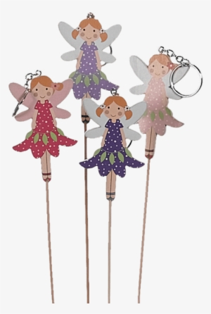 3"wd Ballerina Keychn Dark Purple • - Cartoon
