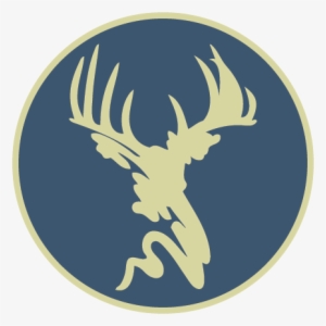 Oak Creek Ranch Deer Head Logo Circle - Emblem