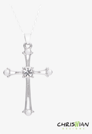 Cross Necklace With Gems