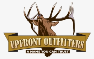 Drawn Hunting Deer Logo - Outfitter