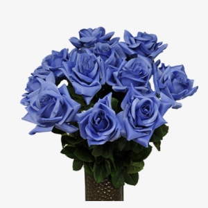 Dark Blue Diamond Rose - Ruby's Silk Flowers Dark Blue Diamond Rose Artificial