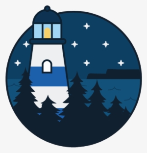 Lighthouse Doodle V2 Stars Night Maine Coast Lighthouse - Dribbble