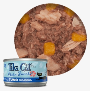 Tiki Cat Tuna With Tilapia And Pumpkin - Tiki Cat Aloha Friends Tuna, Ocean Whitefish