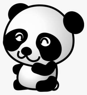 Giant Panda Bear Po Cuteness - Cartoon Panda Transparent Background
