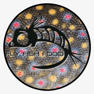 Fly Fish Food Round Logo Sticker Brookie - Logo