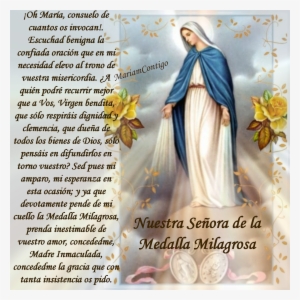 A Nuestra Señora De La Medalla Milagrosa Esta Oración - Oración A La Milagrosa