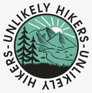 Image Of Sticker Round Logo - Unlikely Hikers