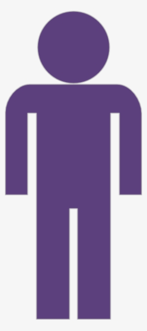 Man Symbol Png - Purple Clipart Man