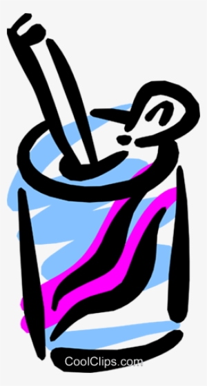 Soda Pop Royalty Free Vector Clip Art Illustration - Food And Drink Vocabulary