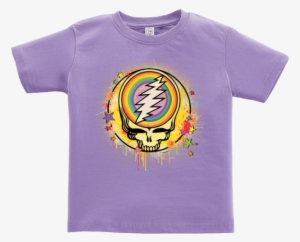 Grateful Dead Rainbow Splatter Stealie Toddler T - Grateful Dead Black Light Felt 24x36 Poster