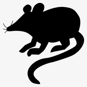 Silueta Rata Png - Silueta De Un Raton