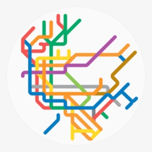 Modern Map Art Cartography Map Posters - Simplified Map Of New York