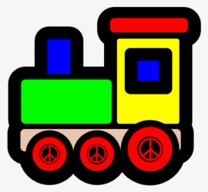 Toy Train Icon Christmas Xmas Electronics Peace Symbol - Toy Train Clip Art