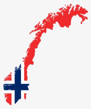 Flag Of Norway Map National Flag - Norway Map Flag