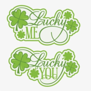 Lucky Titles Svg Cutting Files For Scrapbooking St - St Patrick's Day Scrapbooking
