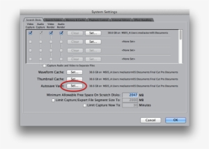 Autosave Vault Image - Final Cut Pro 7 User Preferences