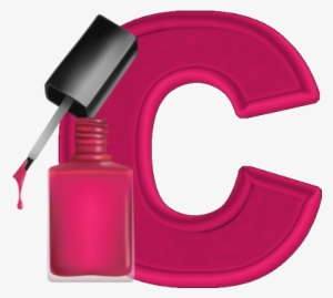 Alfabeto Esmalte Pink Png - Nail Polish