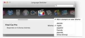 Desactiva El Idioma Español De Final Cut Pro X - Final Cut Pro
