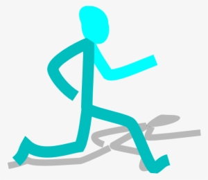 Runner Blue - Running Clip Art