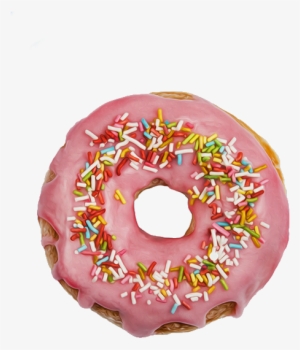 Donut Transparent Wholly Transparent - Cheer Collection Reversible Plush Donut Throw Pillow