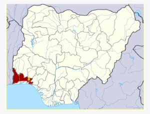 Map Of Nigeria Showing The Location Of Ogun State And - Map Of Bayelsa State